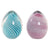 Pisapapeles DKD Home Decor Cristal Azul Rosa (2 pcs)