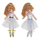 Muñeca de Trapo DKD Home Decor Bailarina Ballet (2 pcs) (18 x 12 x 45 cm)