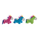 Peluche DKD Home Decor Azul Verde Rosa Poliéster Caballo (3 pcs) (33 x 20 x 26 cm)