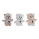 Peluche DKD Home Decor Poliéster Oso (3 pcs) (15 x 10 x 18 cm)