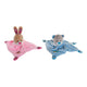 Peluche DKD Home Decor Azul Rosa Poliéster (36 x 6 x 27 cm) (2 pcs)