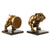 Sujetalibros DKD Home Decor ‎ Bulldog Resina (2 pcs) (11 x 12 x 14 cm) (11 x 12 x 15 cm)