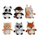 Peluche DKD Home Decor ‎ Animales Poliéster (6 pcs) (10 x 7 x 14 cm)