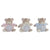 Peluche DKD Home Decor Beige Poliéster Celeste Rosa claro (3 pcs) (26 x 15 x 22 cm)