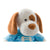 Peluche DKD Home Decor Azul Rosa Poliéster Perro (2 pcs) (20 x 20 x 30 cm)