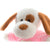 Peluche DKD Home Decor Azul Rosa Poliéster Perro (2 pcs) (10 x 10 x 22 cm)