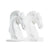 Sujetalibros DKD Home Decor Blanco Ajedrez Caballo Resina (10 x 7 x 24 cm)