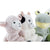 Peluche DKD Home Decor Animales Granja Poliéster Blanco Verde Infantil (4 Unidades)