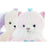 Peluche DKD Home Decor Beige Azul Rosa Poliéster Blanco Infantil Animales (4 Unidades)