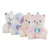 Peluche DKD Home Decor Beige Azul Rosa Poliéster Blanco Infantil Animales (4 Unidades)