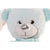 Oso de Peluche DKD Home Decor Bufanda Rosa Poliéster Menta Infantil Oso (2 Unidades)