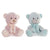 Oso de Peluche DKD Home Decor Bufanda Rosa Poliéster Menta Infantil Oso (2 Unidades)