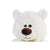 Oso de Peluche DKD Home Decor Pajarita Dorado Poliéster Blanco Infantil Oso