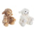 Peluche DKD Home Decor Marrón Poliéster Blanco Infantil Oveja (2 Unidades)