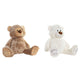 Oso de Peluche DKD Home Decor Marrón Poliéster Blanco Infantil Oso (2 Unidades)