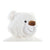 Oso de Peluche DKD Home Decor Marrón Poliéster Blanco Infantil Oso (2 Unidades)