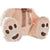 Oso de Peluche DKD Home Decor Lazo Beige Marrón Poliéster Infantil Oso (2 Unidades)