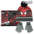 Gorro, Guantes y Braga de Cuello Spiderman 74328 Negro (3 Pcs)