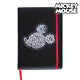 Libreta con Marcapáginas Mickey Mouse A5 Negro