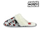 Zapatillas de Estar por Casa Minnie Mouse Gris Blanco