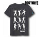 Camiseta de Manga Corta Unisex Fortnite 75061 Negro