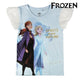 Camiseta de Manga Corta Infantil Frozen Azul claro