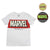 Camiseta de Manga Corta Infantil Marvel Blanco