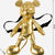 Mochila Escolar Mickey Mouse Dorado (18 x 40 x 15 cm)