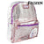 Mochila Escolar Frozen Lentejuelas Plateado Rosa