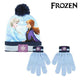 Gorro y Guantes Frozen 2 pcs Azul cielo (Talla única)