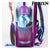 Mochila Infantil 3D Frozen Morado Azul