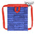 Mochila Saco Infantil Cars Azul Rojo