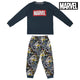 Pijama Infantil Marvel Azul