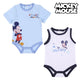 Body Mickey Mouse Azul / Blanco (2 uds)