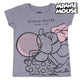 Camiseta de Manga Corta Infantil Minnie Mouse Gris