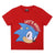 Camiseta de Manga Corta Infantil Sonic Rojo