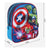 Mochila Infantil 3D The Avengers Botella Azul (25 x 31 x 10 cm)