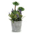 Planta Decorativa Ibergarden Cemento (15,2 x 23 x 15,2	cm)