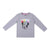 Camiseta de Manga Larga Infantil Minnie Mouse Gris