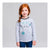 Camiseta de Manga Larga Infantil Frozen Gris