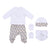 Conjunto de Ropa Mickey Mouse 4 Piezas Blanco (1 mes)