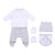 Conjunto de Ropa Mickey Mouse 4 Piezas Blanco (1 mes)