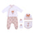 Conjunto de Ropa Minnie Mouse 4 Piezas Rosa (1 mes)