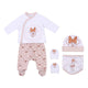 Conjunto de Ropa Minnie Mouse 4 Piezas Rosa (1 mes)