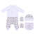 Conjunto de Ropa Minnie Mouse 4 Piezas Blanco (1 mes)