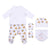 Conjunto de Ropa Minnie Mouse 4 Piezas Blanco (1 mes)