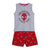 Pijama de Verano Spiderman Gris