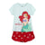 Pijama de Verano Princesses Disney Rojo