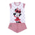 Pijama de Verano Minnie Mouse Rojo Blanco