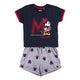 Pijama de Verano Minnie Mouse Gris Azul oscuro